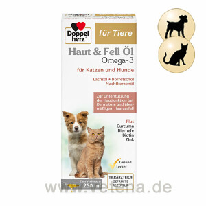 Doppelherz Haut & Fell Öl Omega-3 für Tiere