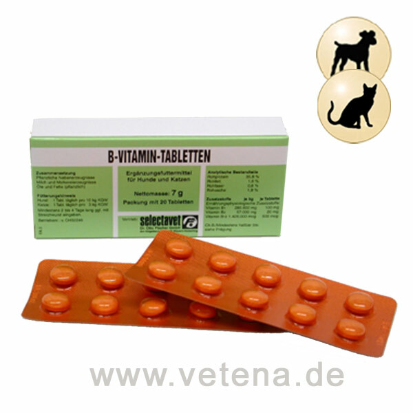 dart transaktion digital selectavet B-Vitamin-Tabletten Hund Katze bei vetena.de