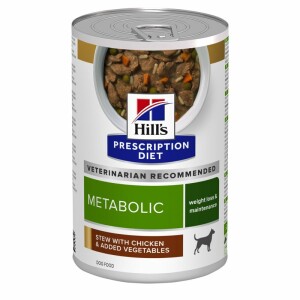 12x354 g Hills Metabolic Ragout mit Huhn & Gemüse für Hunde