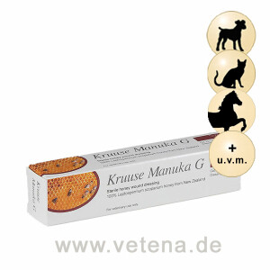 Kruuse Manuka G - Sterile Honig-Wundsalbe für Tiere